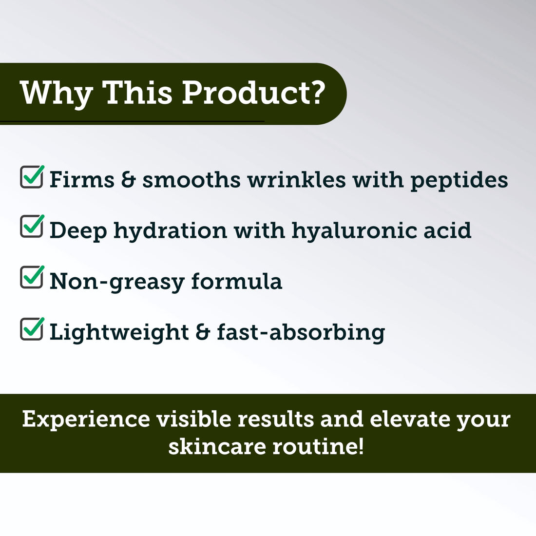 Andre Seals Face Serum for Men - Anti-Aging, Wrinkle Reduction & Collagen Boost with Multi-Peptide, Hyaluronic Acid, Green Tea & Vitamin E | Mens Skincare | 1oz | Night Time Face Serum