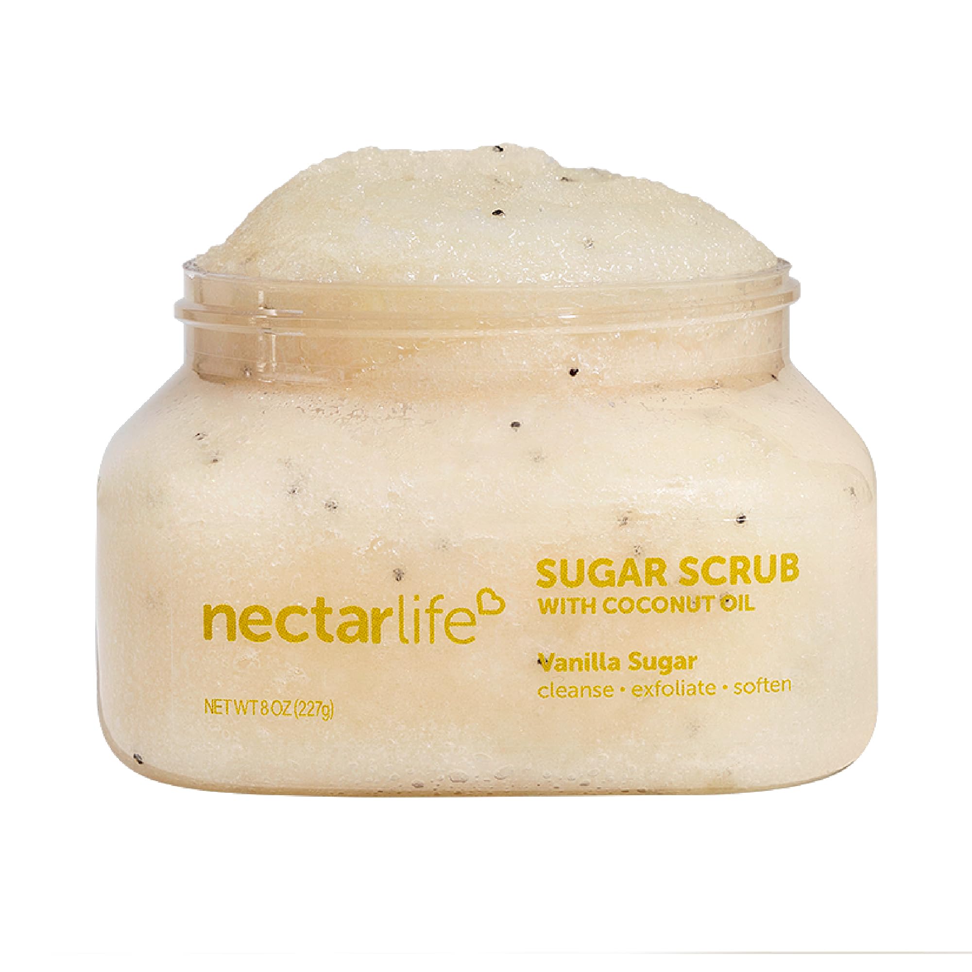 Sugar Scrub, Exfoliating Body Scrub (8 Ounce, Vanilla)