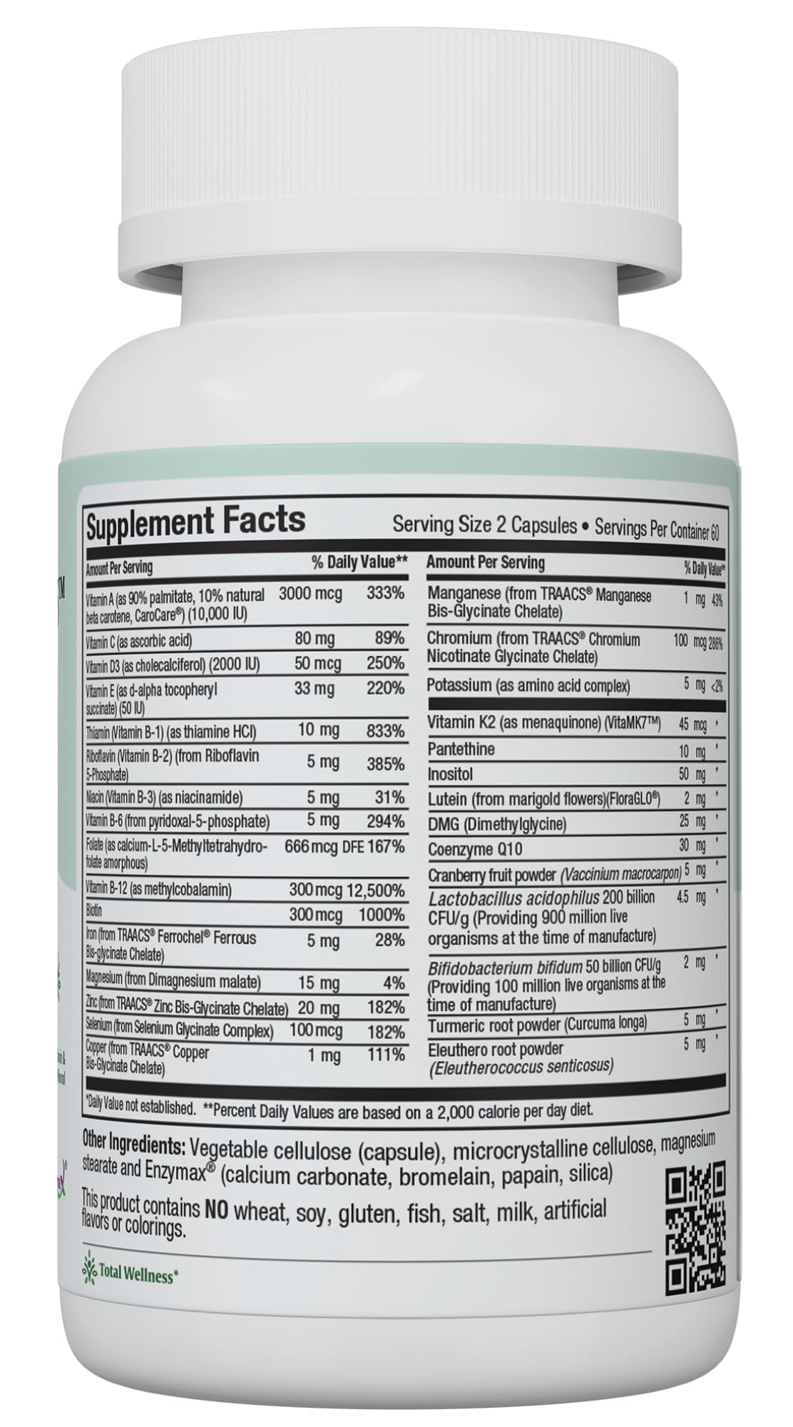 Maxi Health - Multivitamin for Women & Men - Daily Mens & Womens Vitamins with 30 Nutrients Including Iron, Zinc, Probiotics, Immune Support Vitamins & More - Easy to Swallow Maxicaps, 120 Capsules
