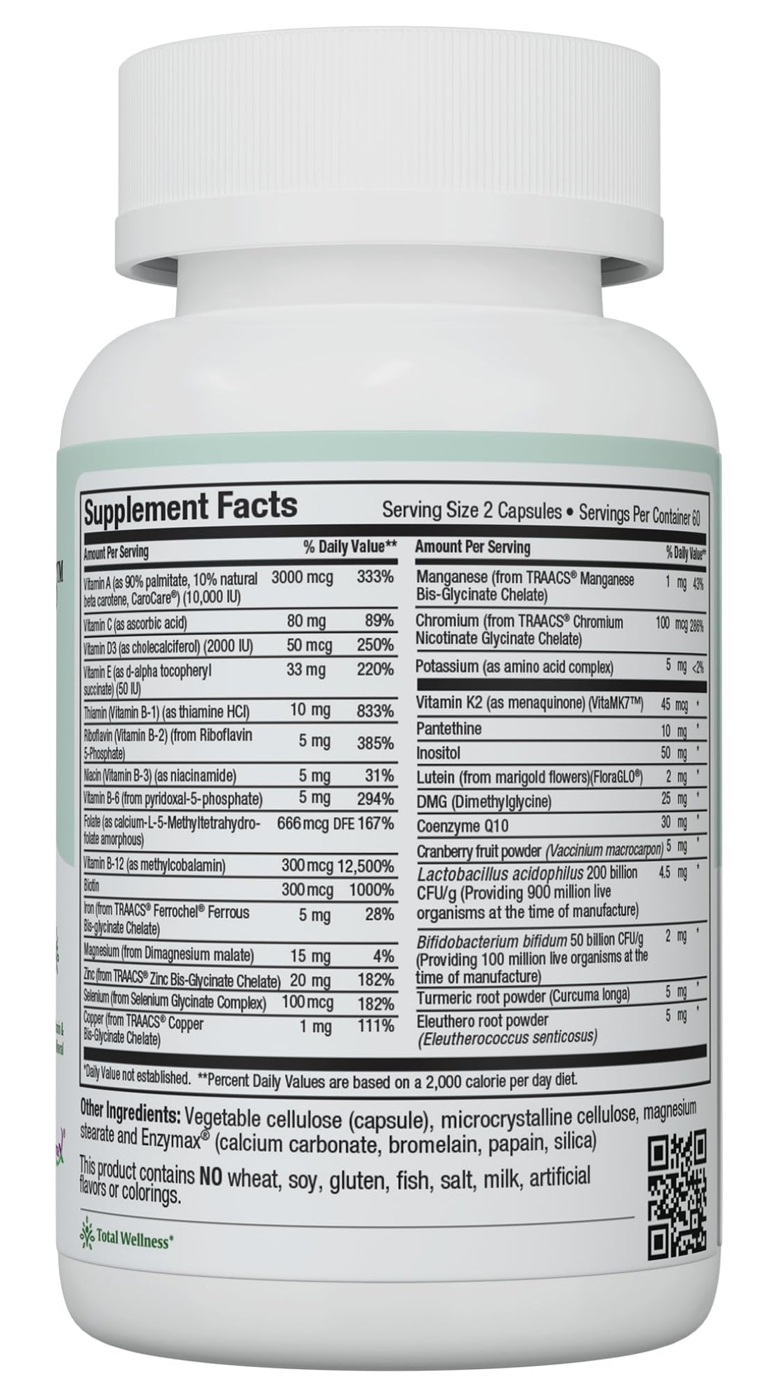 Maxi Health - Multivitamin for Women & Men - Daily Mens & Womens Vitamins with 30 Nutrients Including Iron, Zinc, Probiotics, Immune Support Vitamins & More - Easy to Swallow Maxicaps, 120 Capsules