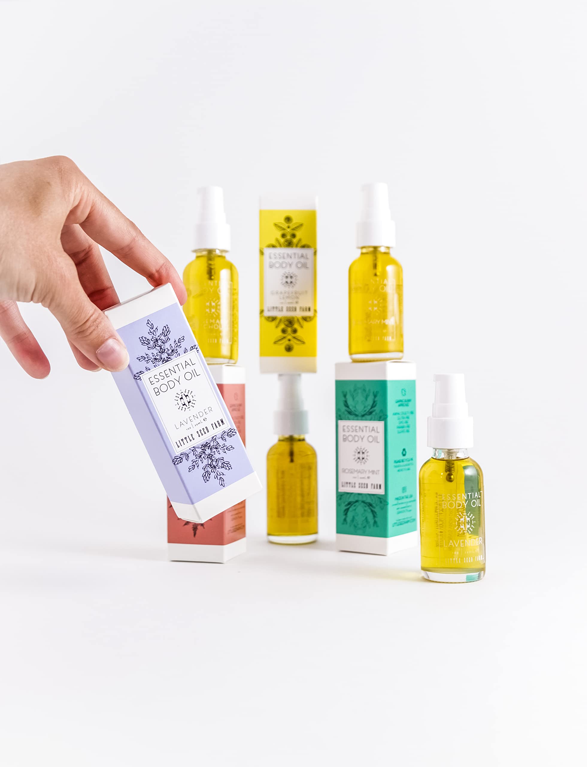 Little Seed Farm Mint Essential Body Oil, Rosemary, 4.0 Ounce