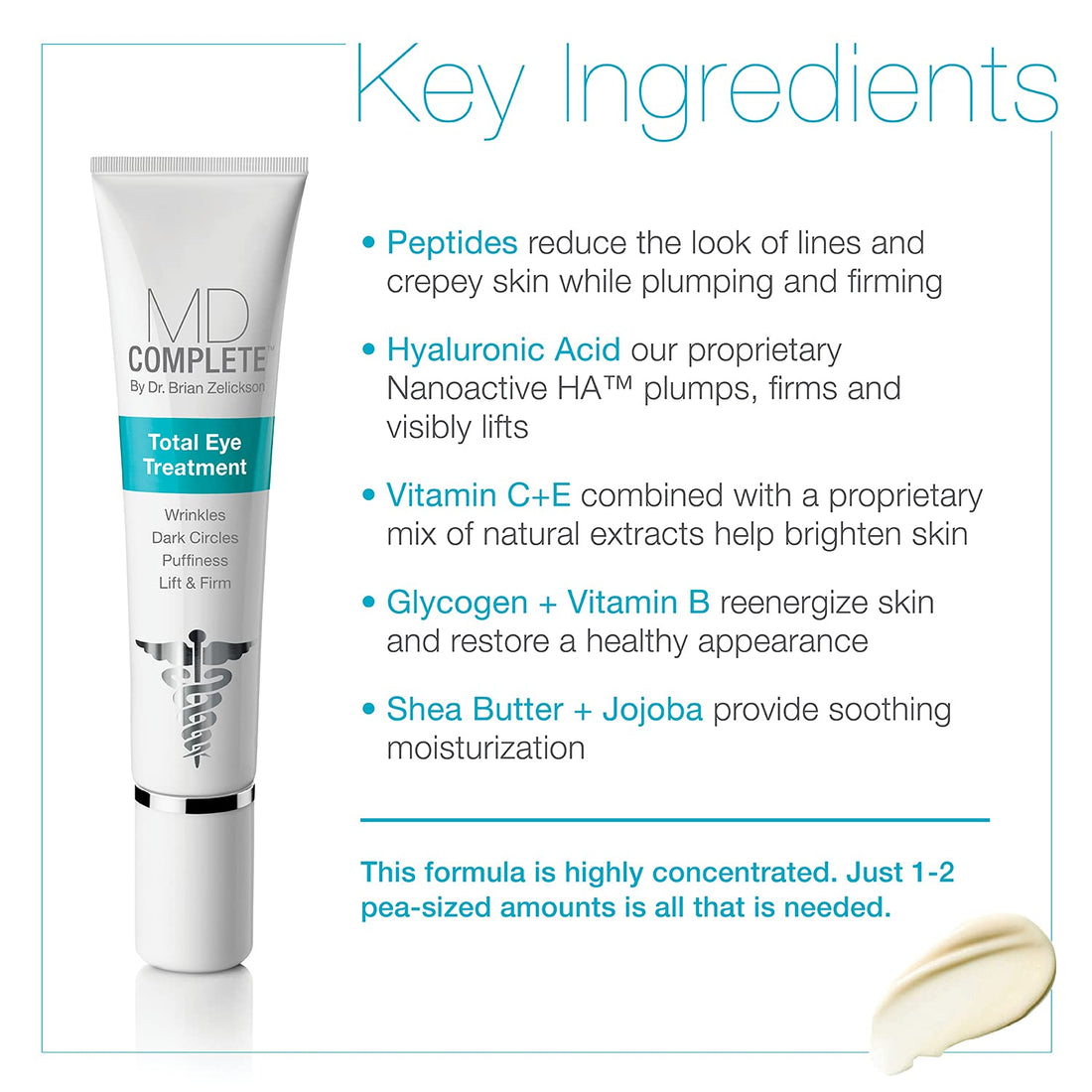 MD Complete Wrinkle & Radiance Trio|Professional Dermatologist Skincare Wrinkle Radiance Remedy with Retinol 1.0 fl oz + Total Eye Treatment 0.5 fl oz + Retinol Vitamin C Concentrate Serum 0.5 fl oz