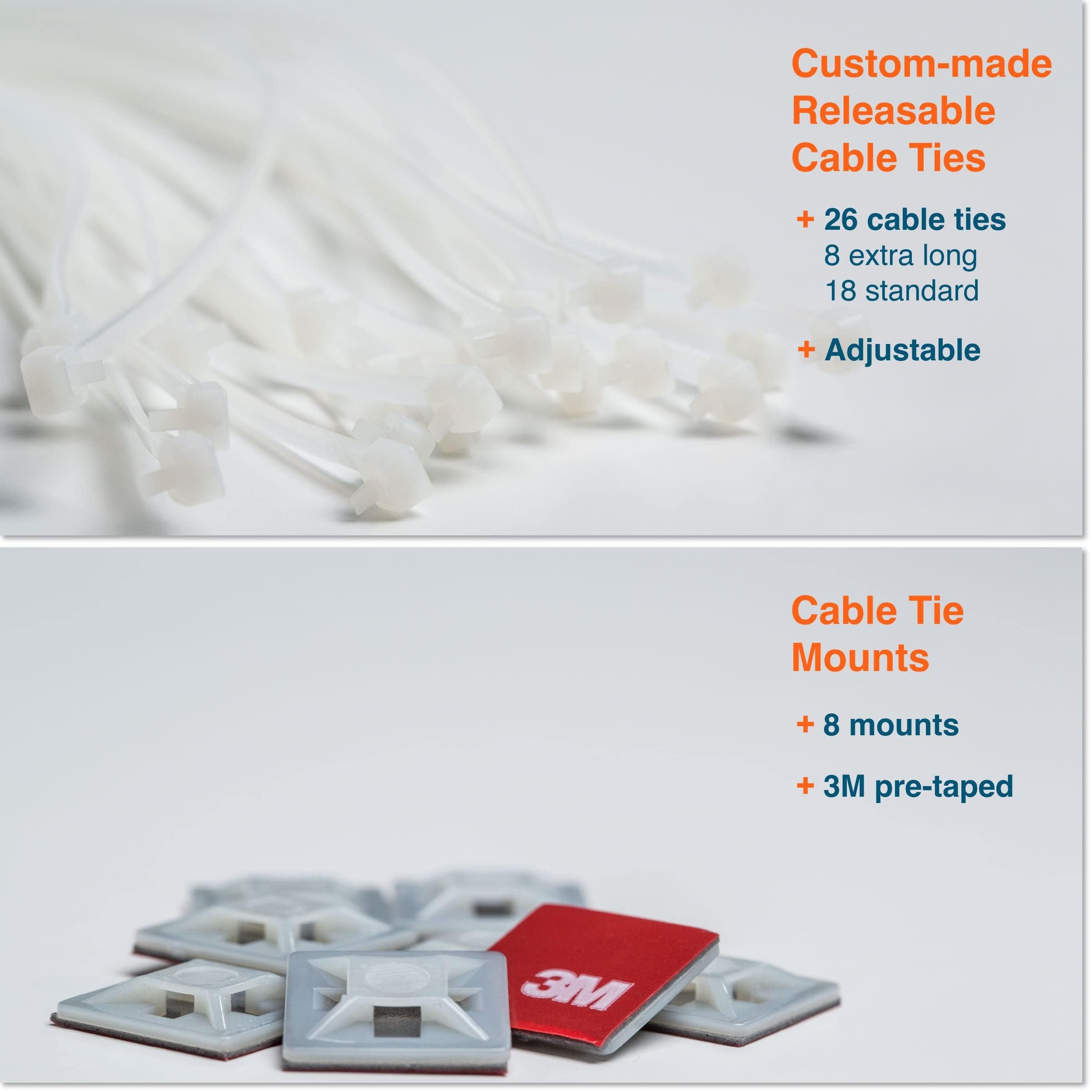 Roving Cove Stair Banister Guard 5ft x 3ft, Railing Safety Net for Baby Proofing, Child Safety Stairway Cover, Balcony Mesh Netting, Pearl White