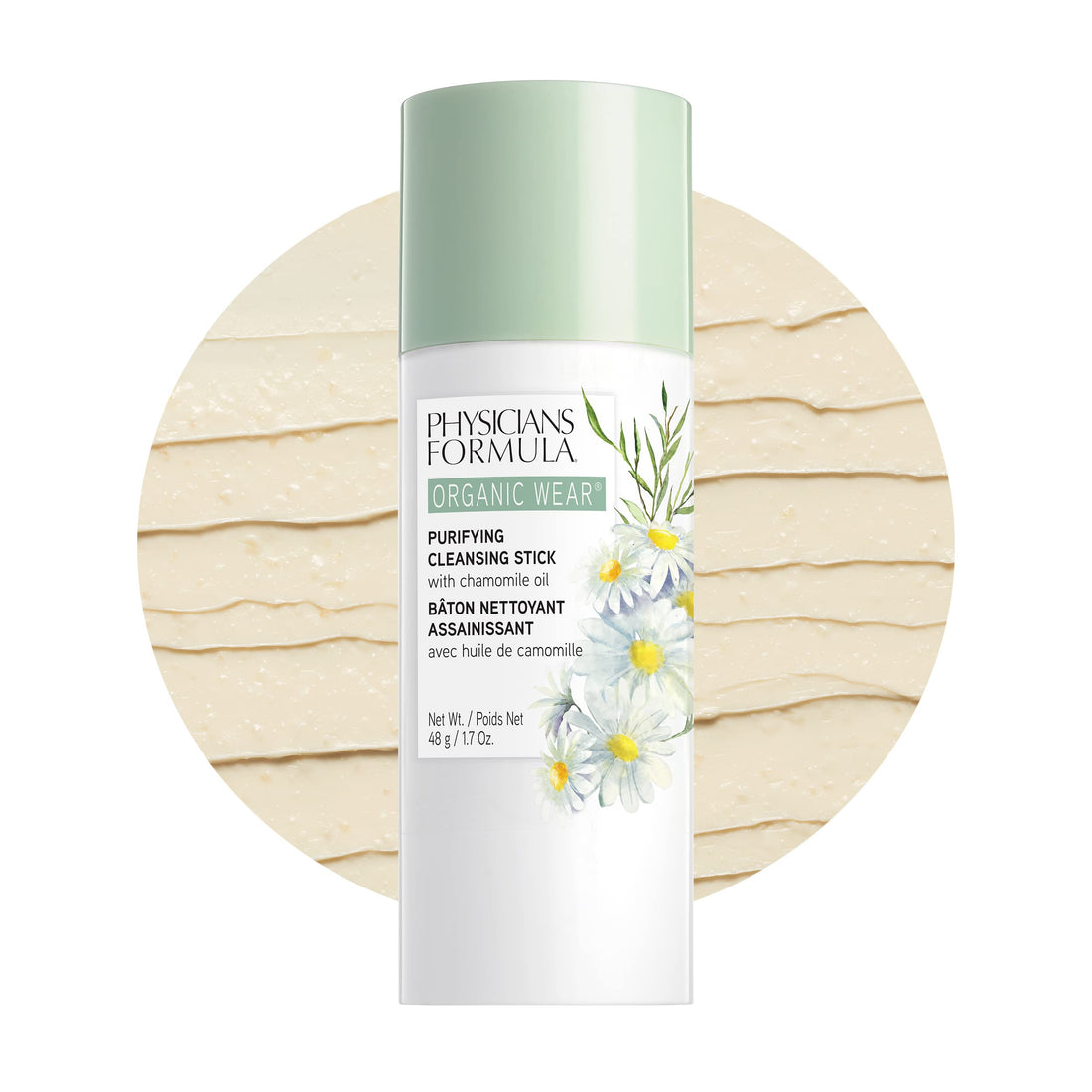 Physicians Formula Organic Wear Purifying Cleansing Stick, Cleanse, 1.7 Ounce