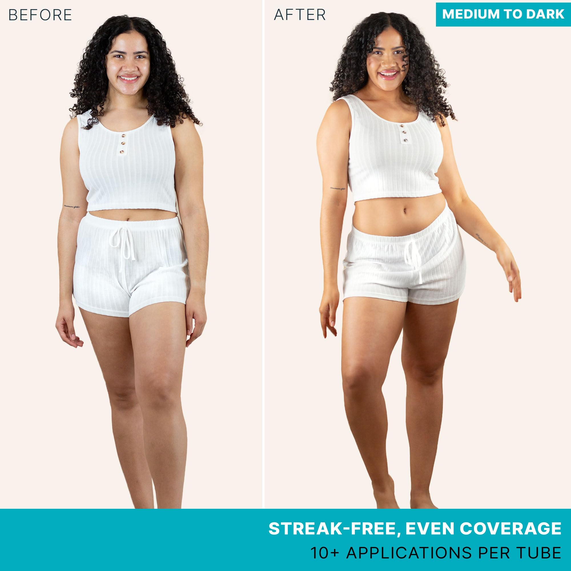 Self Tanner & Tanning Application Kit - Bundle of Sunless Tanning Lotion Made With Natural & Organic Ingredients, Exfoliation Mitt, Body and Face Applicator Glove for a Professional Self Tan