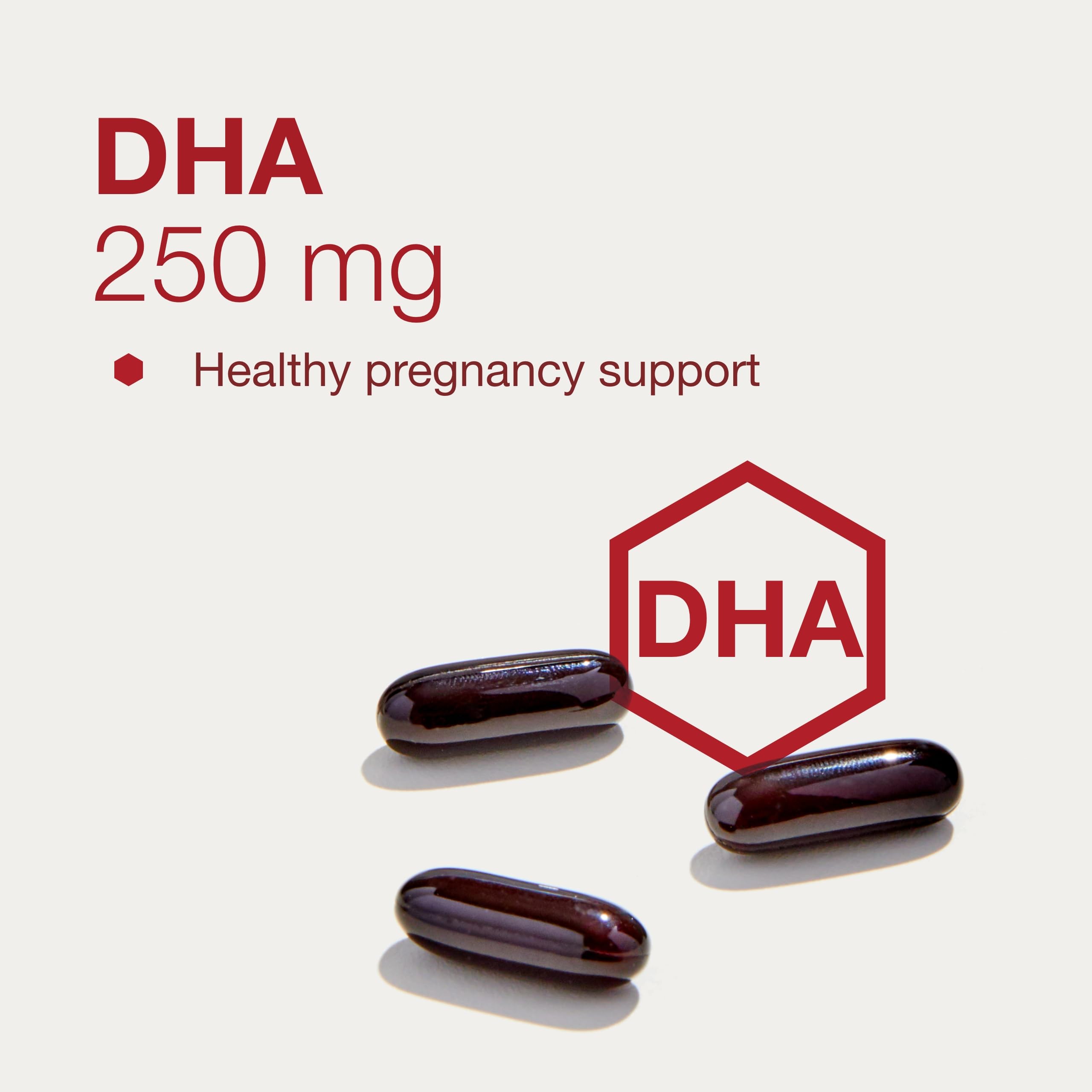 Protocol Pre-Natal Multivitamin with DHA - 250 mg DHA - for Pregnancy & Lactation Support* - with DHA, Calcium, Copper, B12 & Vitamin C - Halal & Dairy Free - 90 Softgels