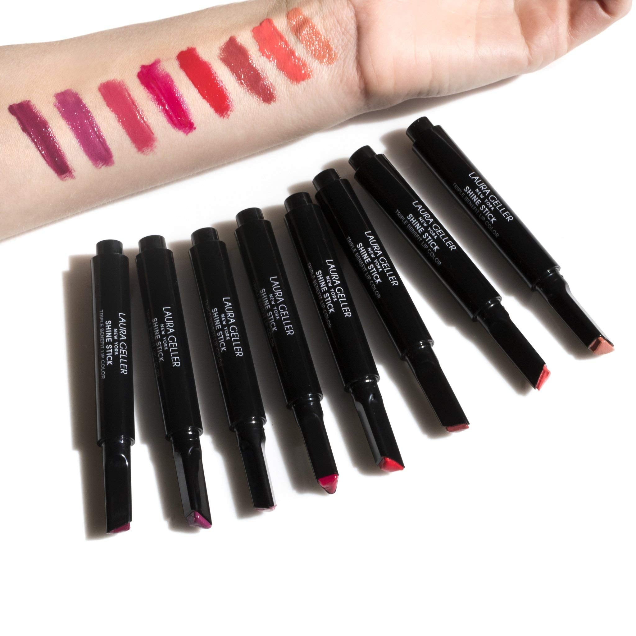 Radiant Red : Laura Geller New York Shine Stick Triple Benefit Lip Color- Radiant Red