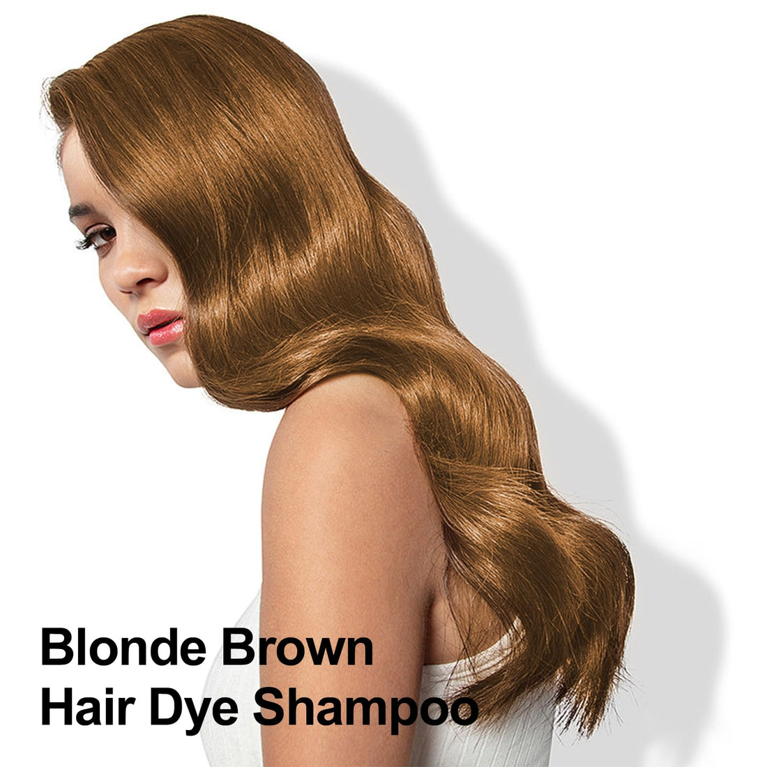 Hair Dye Shampoo 3 in 1, Blonde Brown Hair Dye 16.9 FL Oz, Blonde Brown Hair Shampoo, Semi-Permanent Hair Dye Shampoo, Lasts 30 Days Hair Color Shampoo (Blonde Brown)
