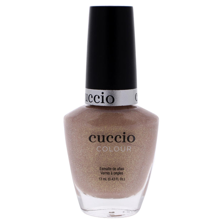 Cuccio Los Angeles Luscious Nail Lacquer Polish Nail Paint | Colour Light Brown with Gold Shimmer | 13ml | Long Lasting, Glossy, Vegan | Parben Free | No Yellowing | FREE from harmful Chemical