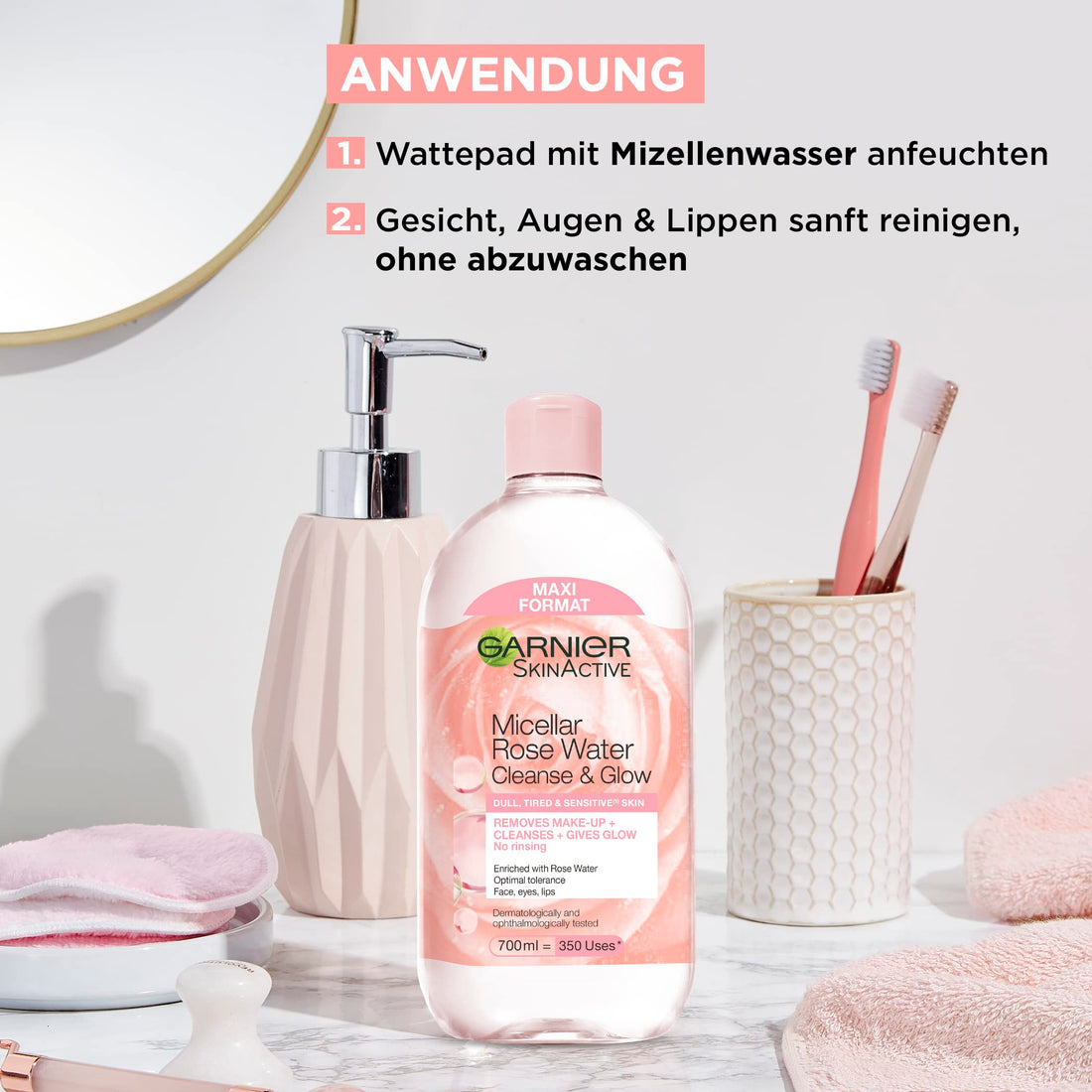 Garnier Micellar Rose Water for Dull and Sensitive Skin 700ml