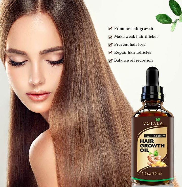 Hair Growth Serum, Votala Hair Growth Treatment, Hair Serum, Anti Hair Loss, Thinning, Balding, Repairs Hair Follicles, Promotes Thicker, Stronger Hair, And Promotes Hair Regrowth