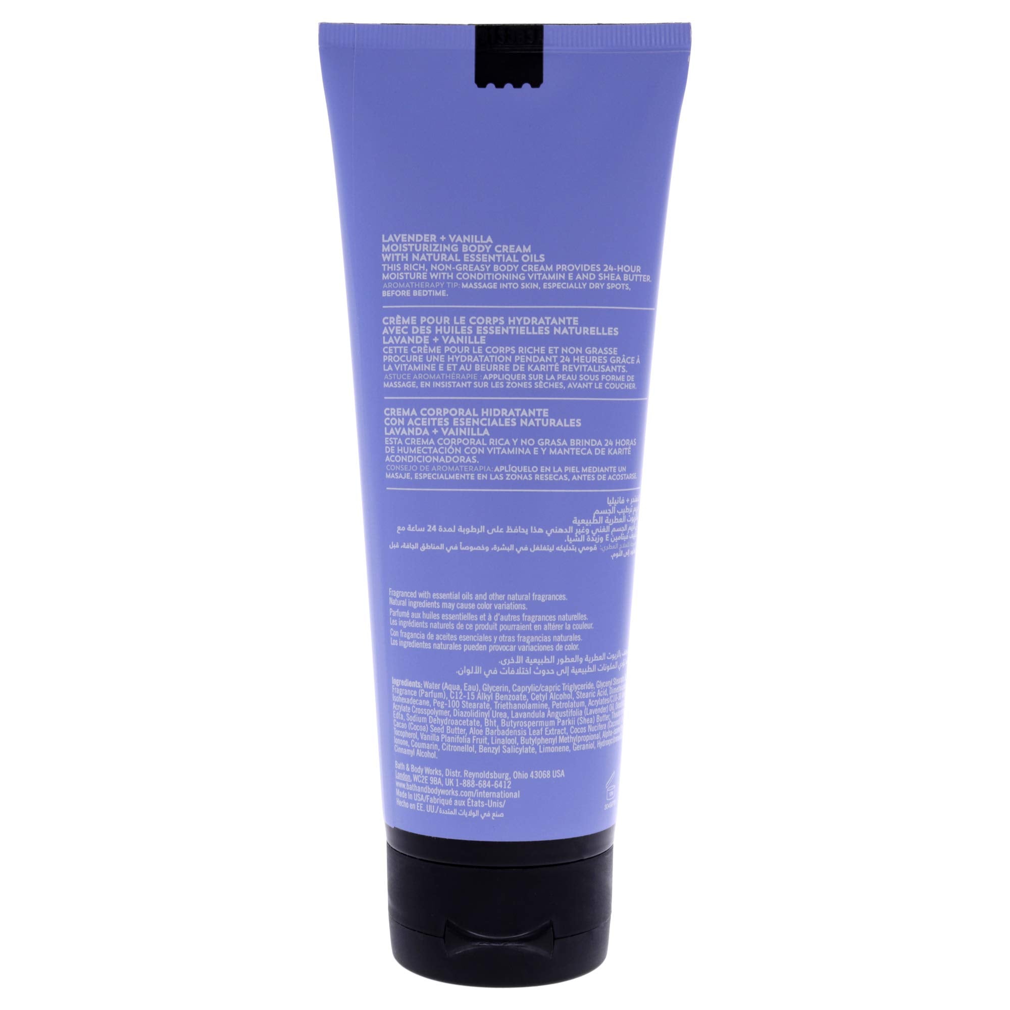 Aromatherapy Sleep - Lavender-Vanilla by Bath and Body Works for Unisex - 8 oz Body Cream