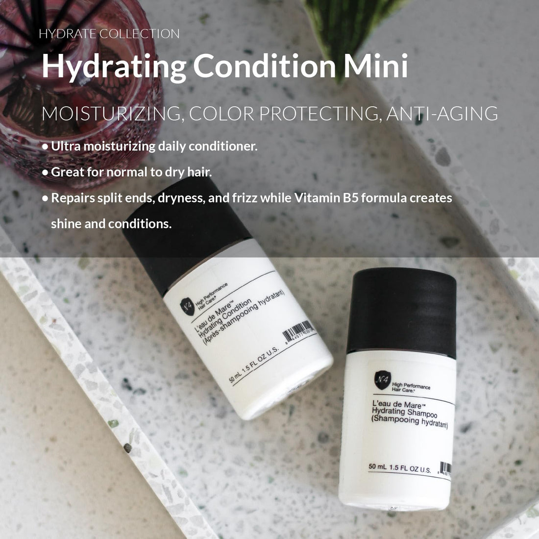 Number 4 Mini Hydrating Condition. Travel Size Deep Hydrating Conditioner. Lightweight, Dentangling, Color Protecting, 1.5 oz