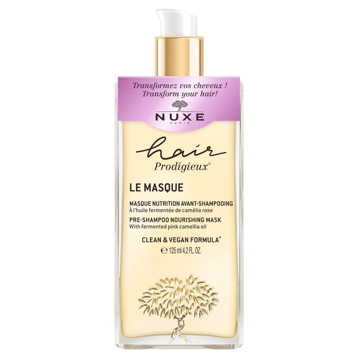 Nuxe Hair Prodigieux Pre-Shampoo Nourishing Mask. Intense Repair & Shine Treatment with Jojoba and Argan Oil, Silicon Free, 4.2 Fl Oz