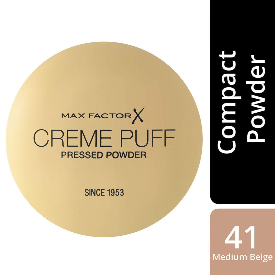 Max Factor Max Factor Creme Puff Pressed Compact Powder - 041 Medium Beige, 21 G, 041 Medium Beige, 21 g