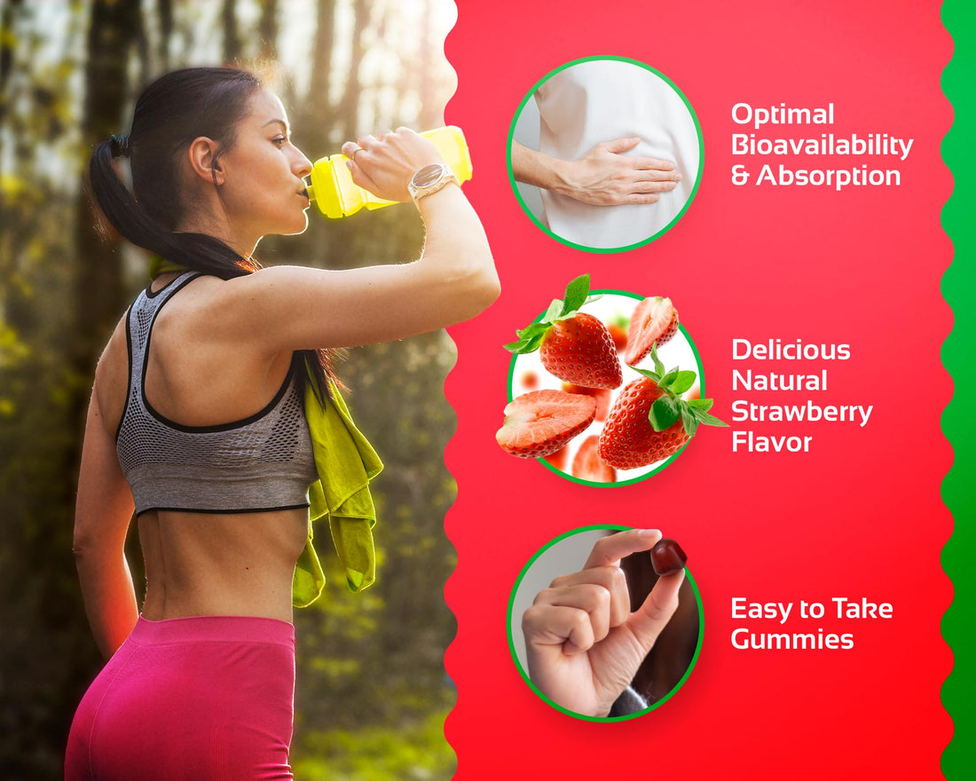 CogniTune Methylfolate Gummies - Easy to Take High Potency L-Methylfolate, Folate Supplement for Brain, Heart Health & Immunity, Delicious Strawberry Flavor, Non-GMO, Vegan, Gluten-Free