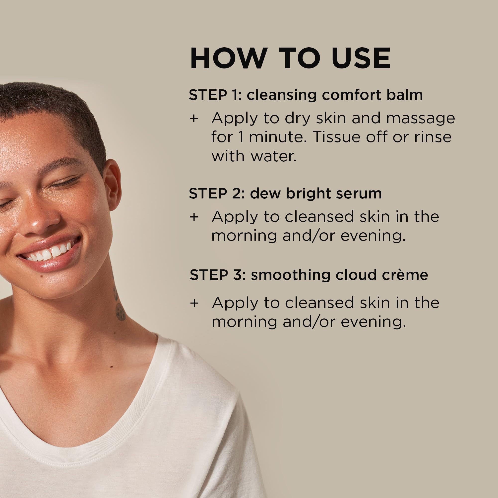 IMAGE Skincare, BIOME+ Microbiome Essentials Skin Barrier Defense Trio, 3 Step Travel Regimen with Facial Cleansing Balm, Dew Serum and Smoothing Cream