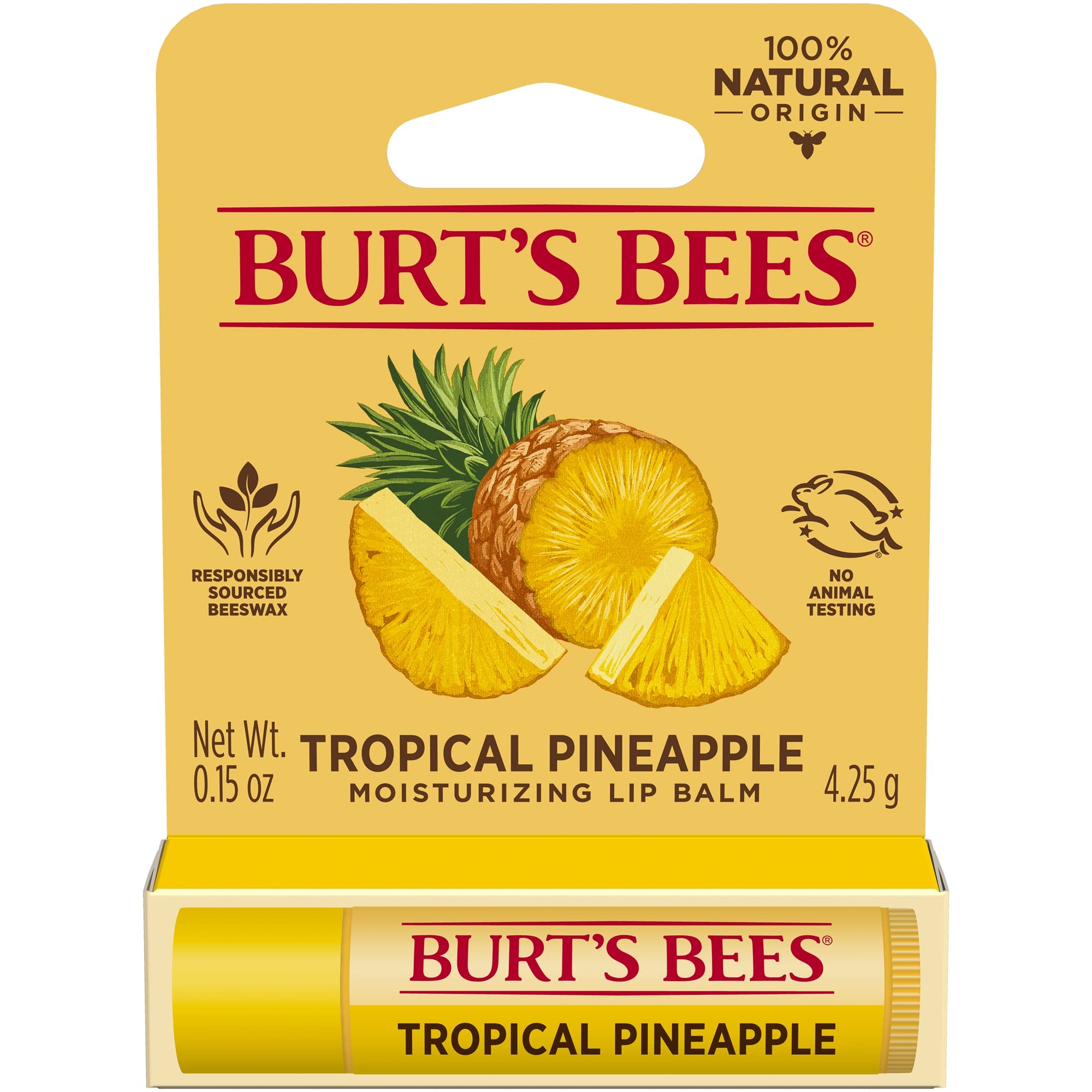 Burt's Bees Lip Balm - Pineapple - 0.15oz (Pineapple)