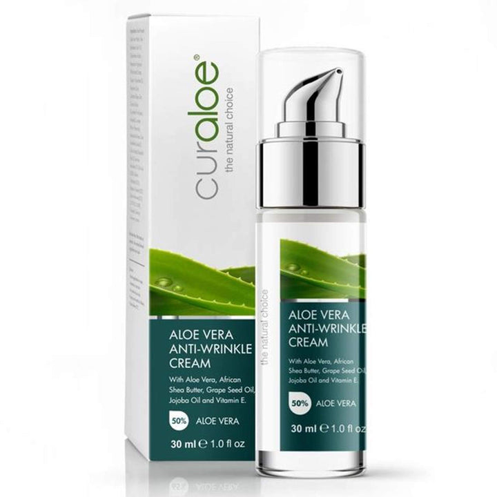 The official Curaloe® Curaloe Pure Natural Aloe Vera Anti Wrinkle cream 1. 0 fl oz.
