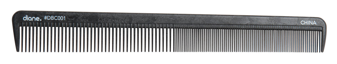 Diane Silicone Cutting Comb, Black, 8.5