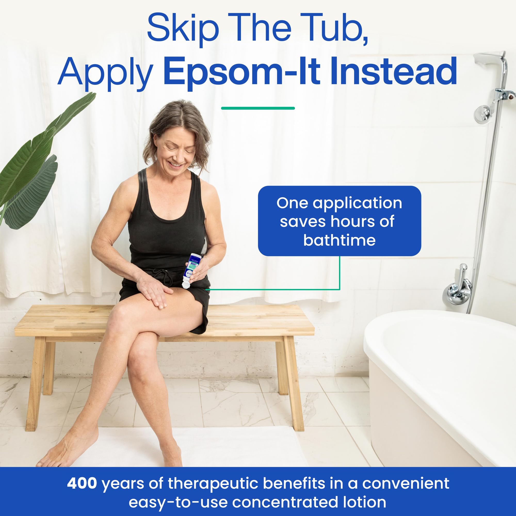 Epsom-It Soothing Muscle Set - Roll On Epsom Salt and Magnesium Lotion, for Muscle Aches and Stiffness, Tired Legs, Knees, and Achy Feet (2-Pack)