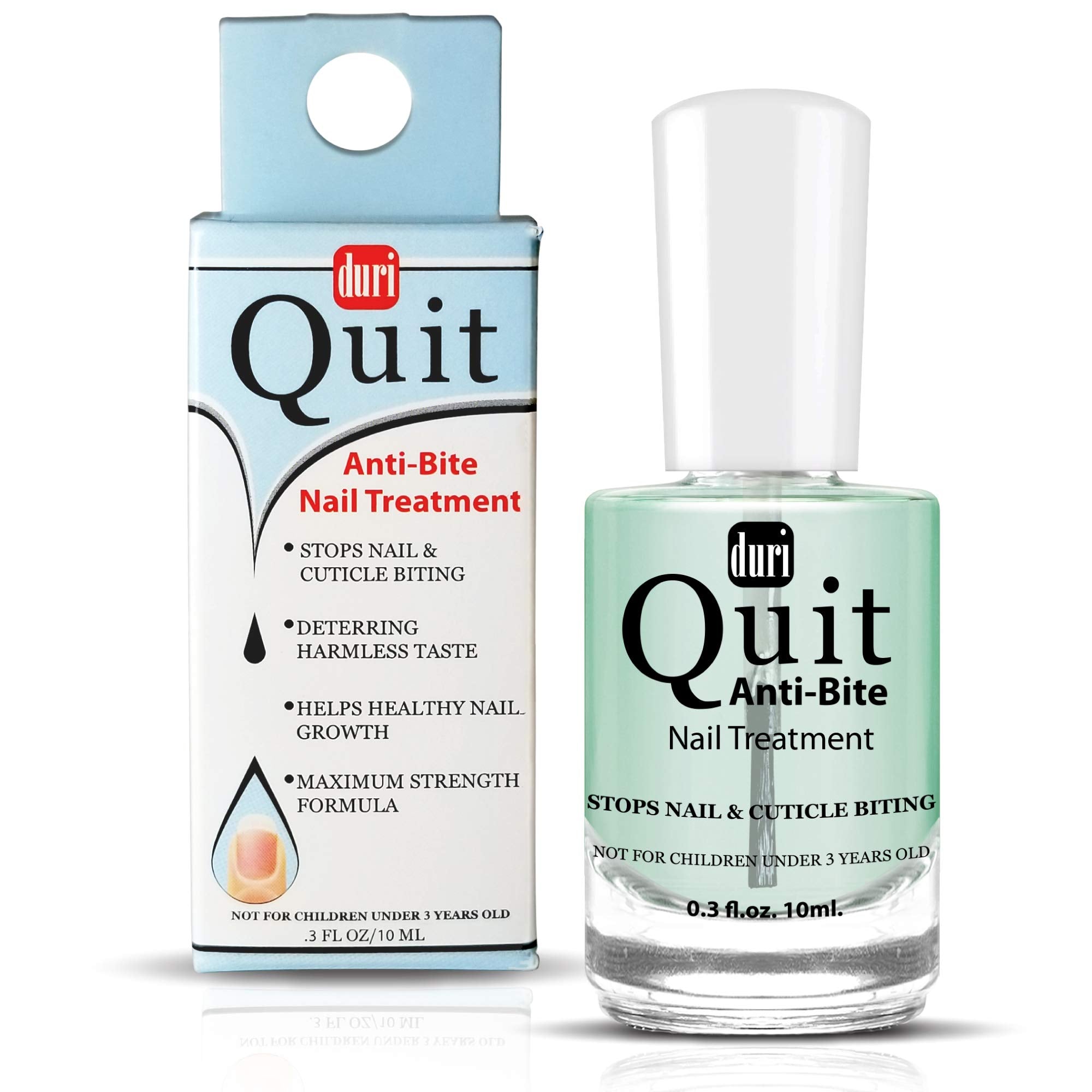 Duri Nail Treatment, Quit Anti Bite, Stops Nail And Cuticle Biting, 0.3 fl.oz. 10 ml.