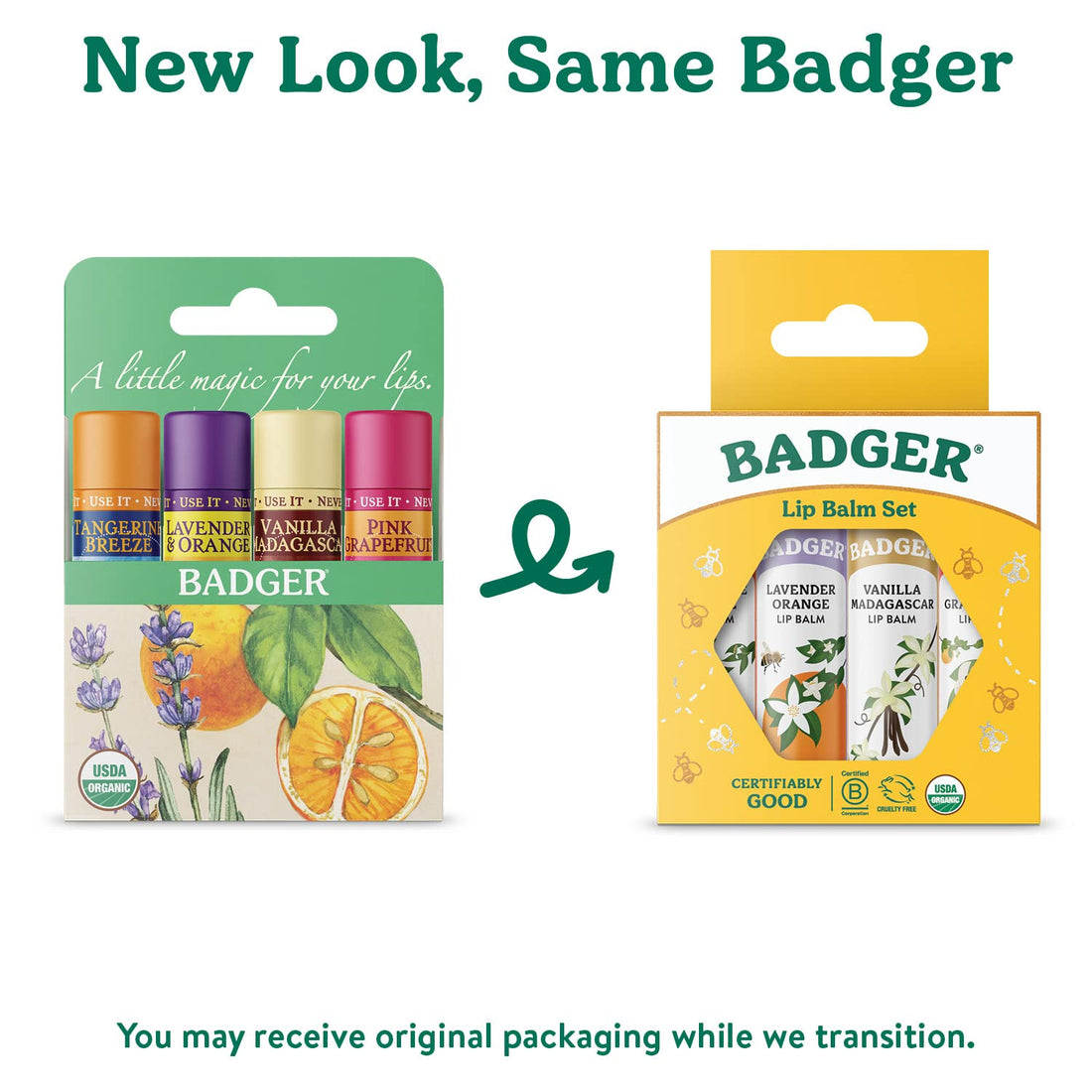 Classic Lip Balm -Blue Badger 4 PK Box