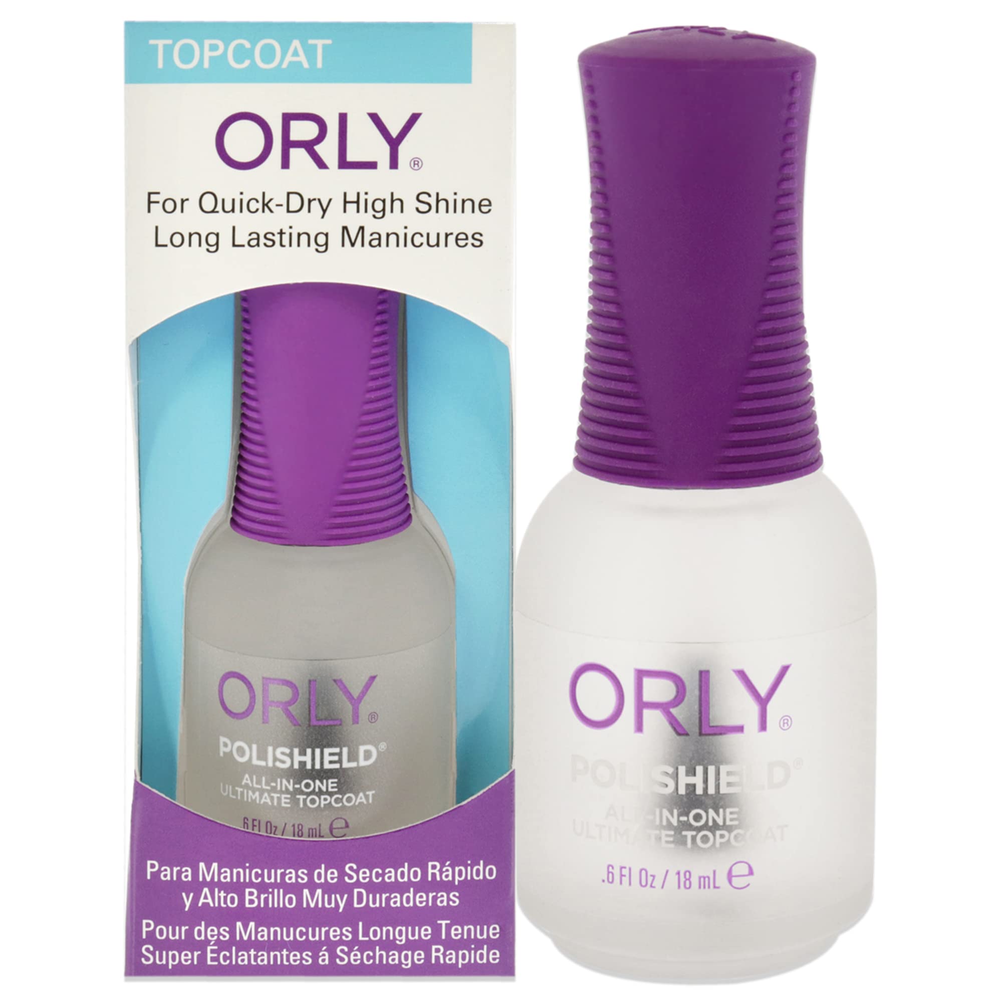 Orly Polishield 3-In-1 Ultimate To Pcoat Nail Coat 0.6 Ounce