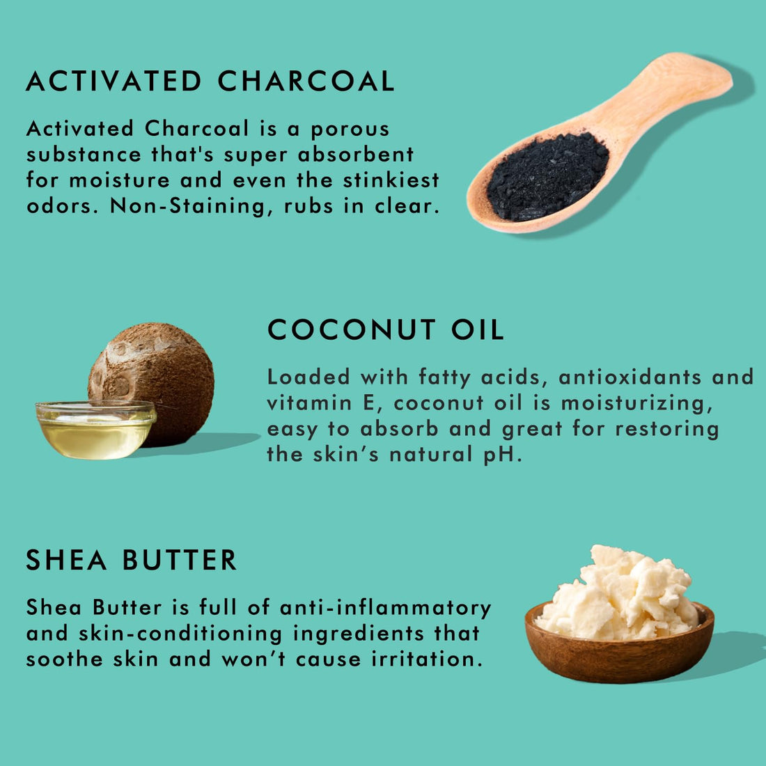 PiperWai Natural Deodorant w/Activated Charcoal | Odor Protection, Vegan, Aluminum Free, Shark Tank Product for Women & Men | Great for Travel, & Gifts | 50g Scented Stick