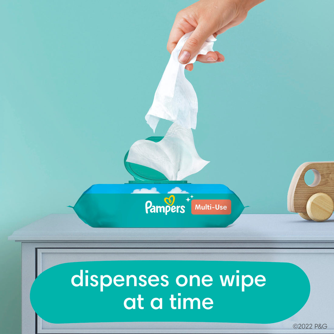 Baby Wipes, Pampers Expressions Baby Diaper Wipes, Hypoallergenic, Fresh Bloom Scent, 9X Pop-Top Packs, 504 Count
