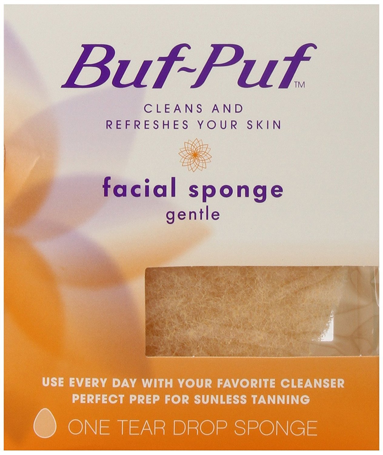 Buf-Puf Reusable All-Purpose Facial Sponge, Gentle (Pack of 6)