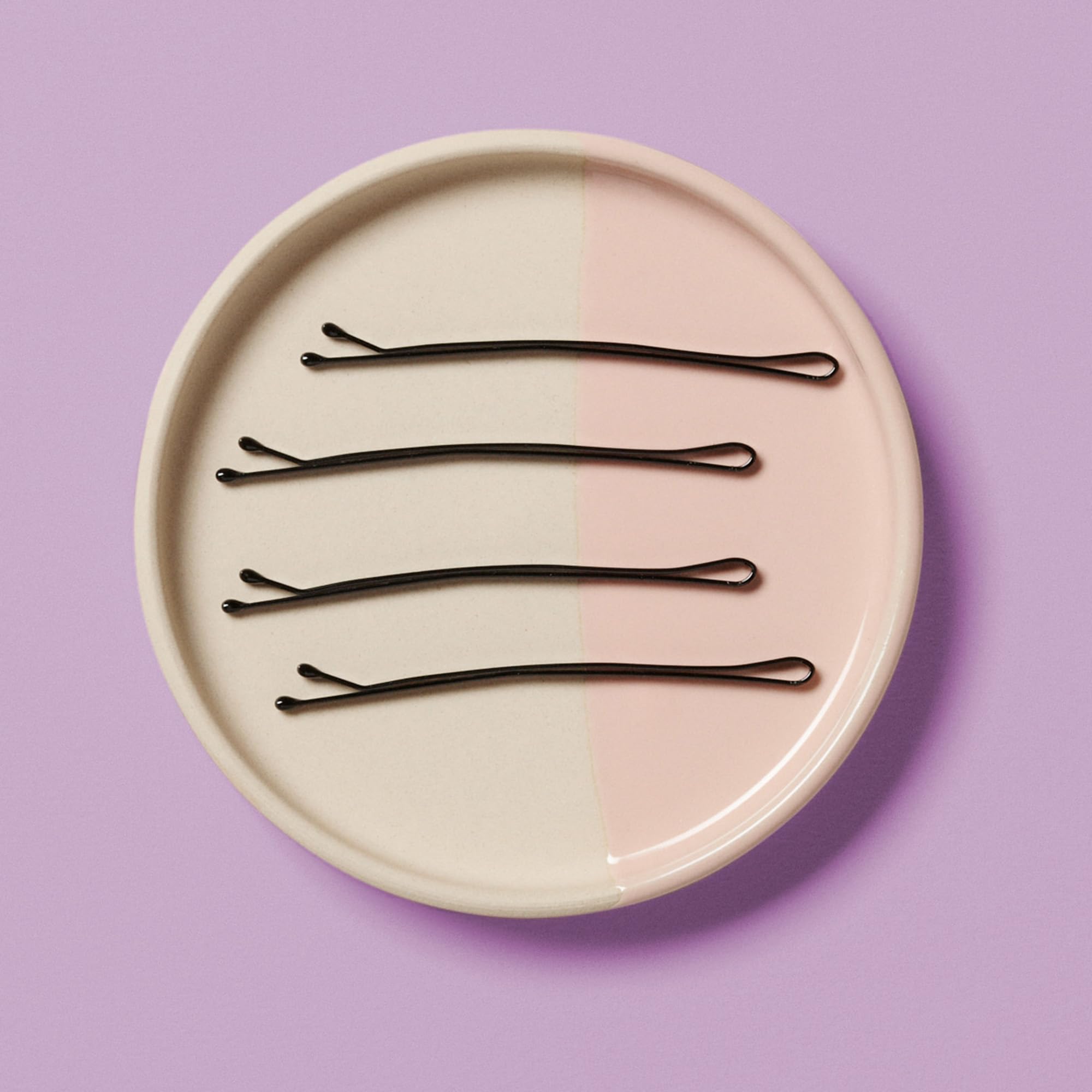 Diane Curved Jumbo Bob Pins, Black, 40/Card