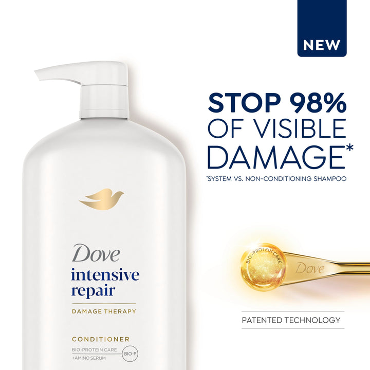 Dove Hair Nutritive Solutions Repairing Conditioner with Pump for Damaged Hair Intensive Repair Deep Conditioner with Keratin Actives 31 oz, Pack of 4