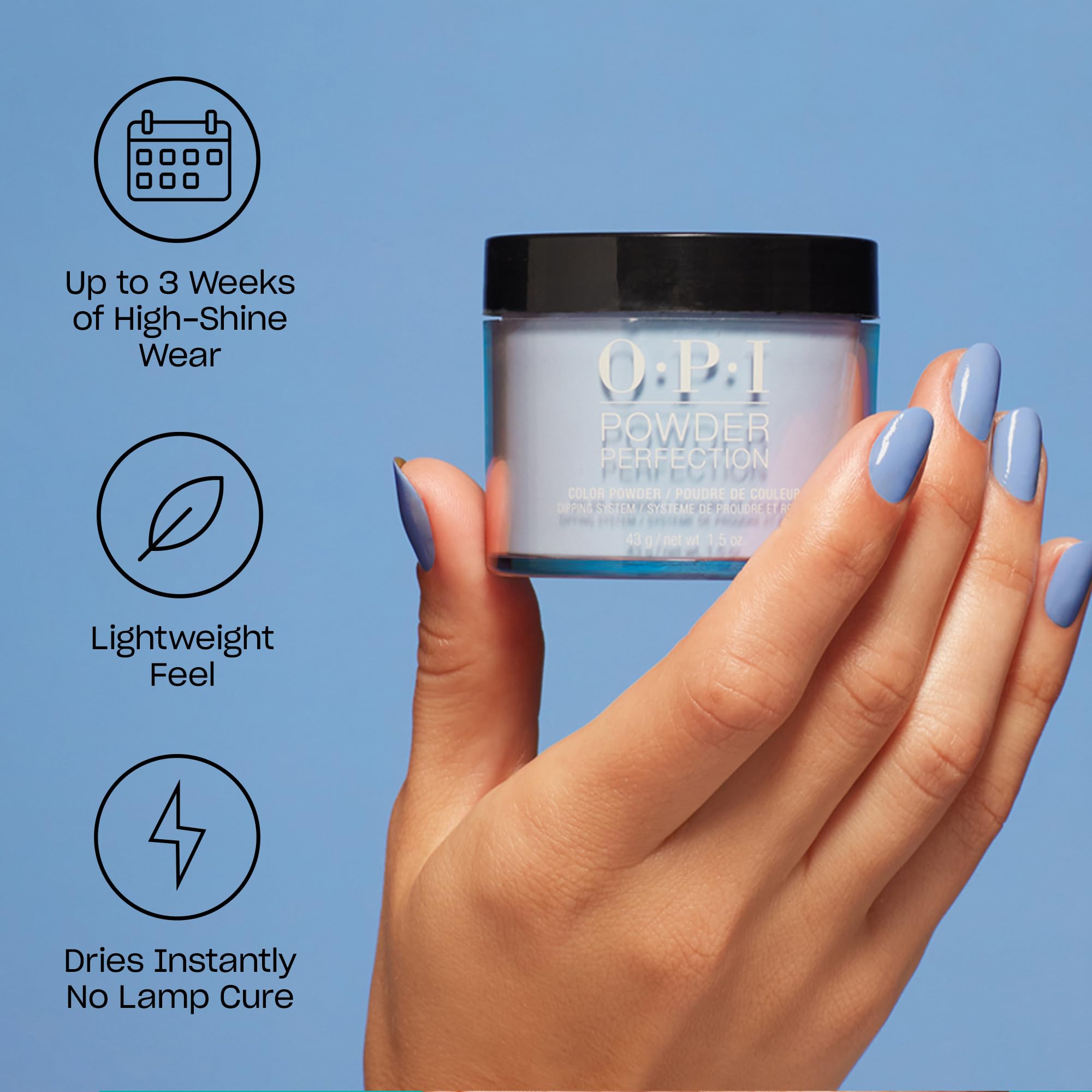 OPI Powder Perfection Clear Color Set Powder | Color Setting Nail Dipping Powder | 4.25 oz