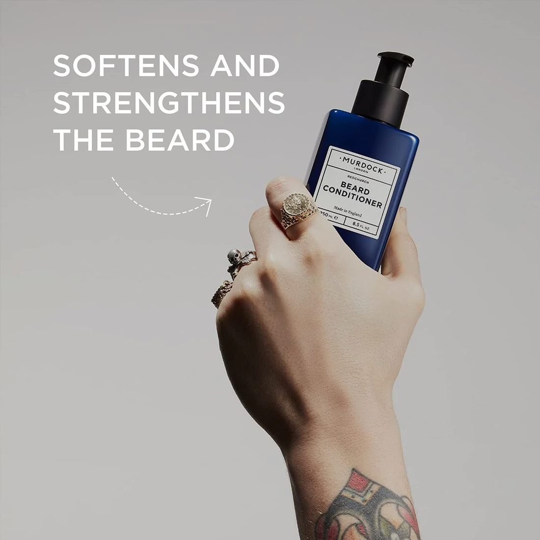 Murdock London Beard Conditioner | Wash-Out Formula for All Hair Types | Made in England | 8.5 oz