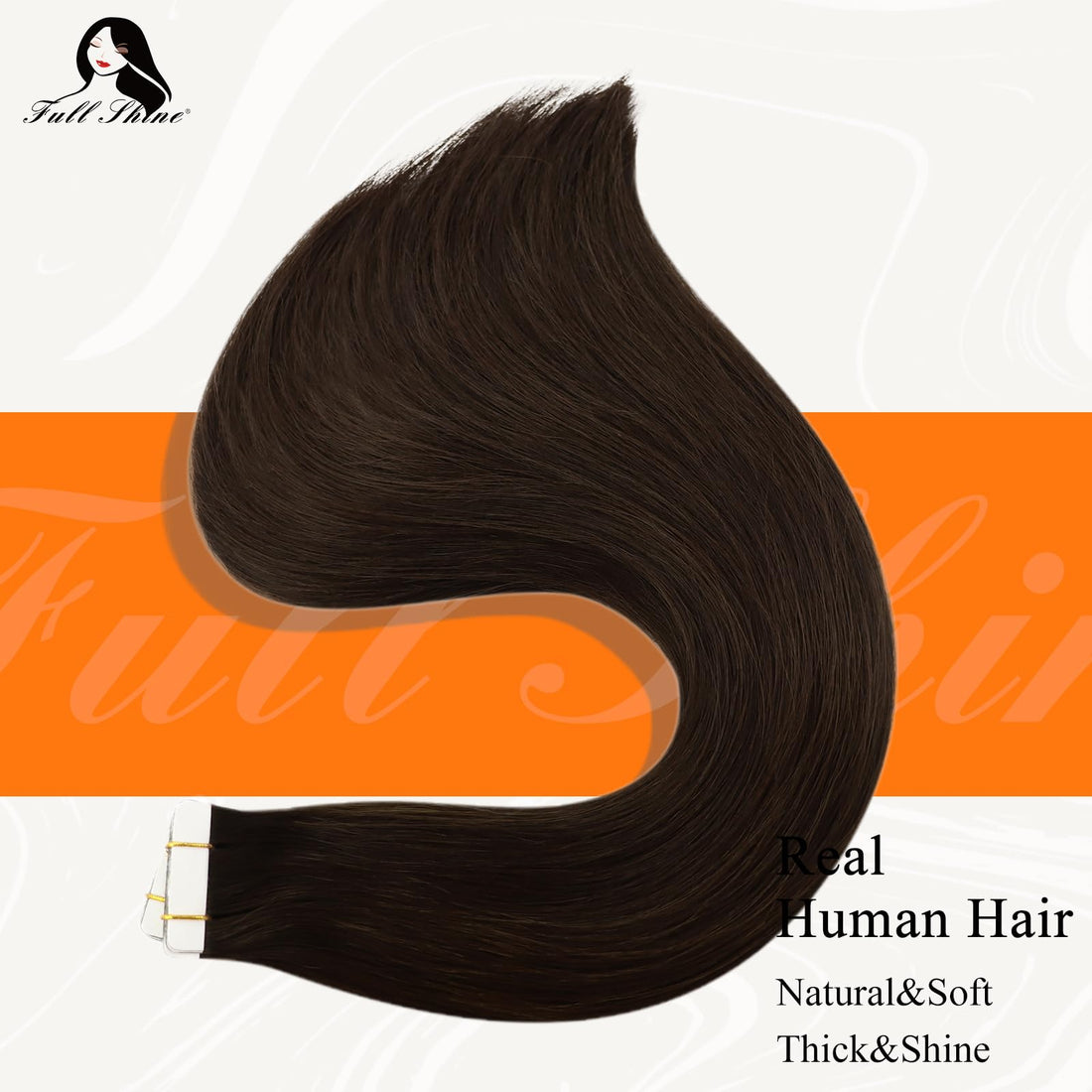 Fshine Seamless Tape Hair Extensions 10 Inch Tape In Remy Human Hair Color 2 Darkest Brown 30 Gram Invisible Glue In Short Straight Remy Hair Tape in Extensions 20 Pieces