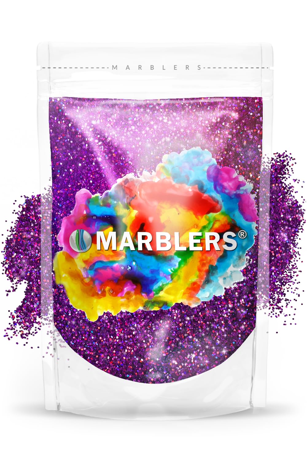 MARBLERS Holographic Glitter [Holo Magenta] 3oz (85g) | Fine | Non-Toxic, Vegan, Cruelty-Free | Face, Body, Eyeshadow, Hair, Festival, Party Makeup | Nail Art, Polish | Resin, Tumbler, Slime, Craft