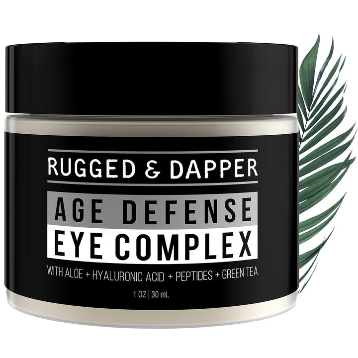 RUGGED & DAPPER - Eye Cream for Men - 1 oz - Powerful Anti Aging Gel Complex - Combats Wrinkles, Dark Circles & Visible Fatigue - Advanced Natural & Organic Ingredients Revives & Defends Entire Face