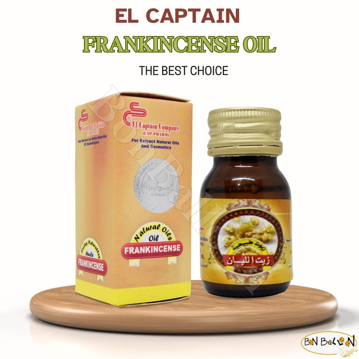 ElCaptai Frankincense Oil Raw Original Crude Candar Concentrated Cold Pressed Pure Natural Perfect Fresh Men Women Egyptian Arabic No GMO Kosher Halal (1 Pack = 1.01 oz / 30 ml)