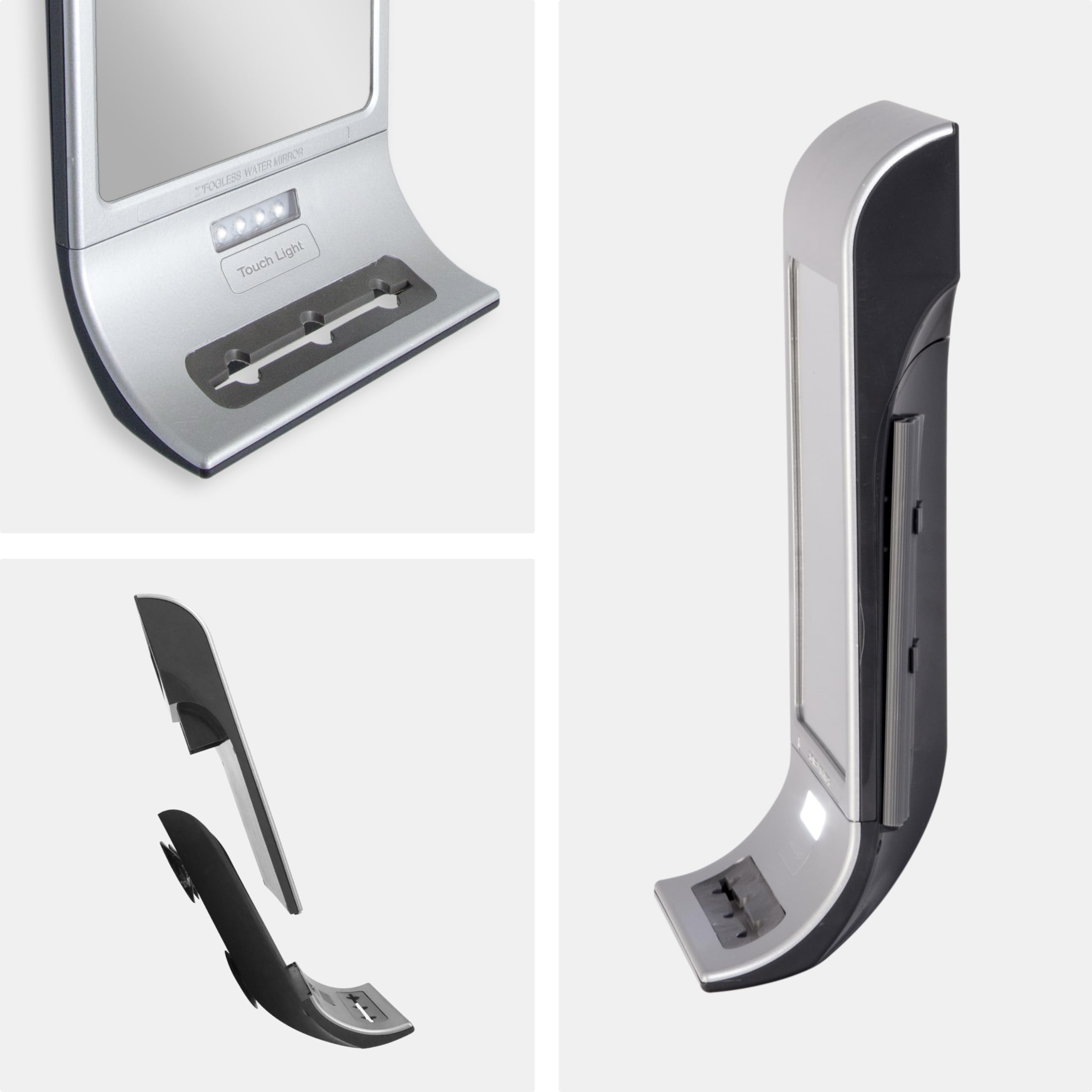 Zadro Fogless LED Lighted Touch Water Mirror, White