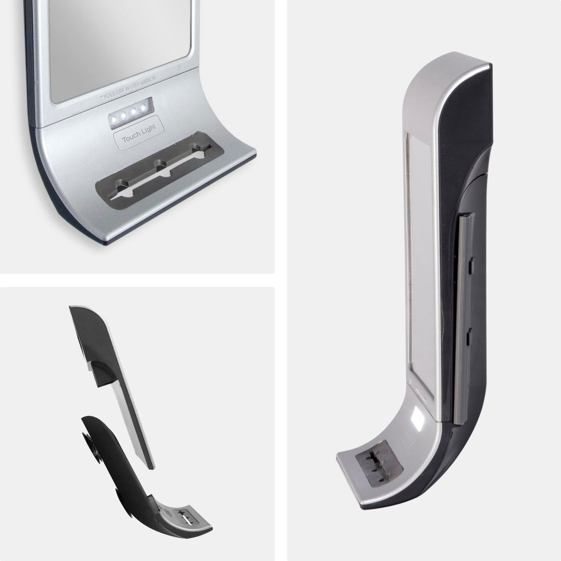 Zadro Fogless LED Lighted Touch Water Mirror, White