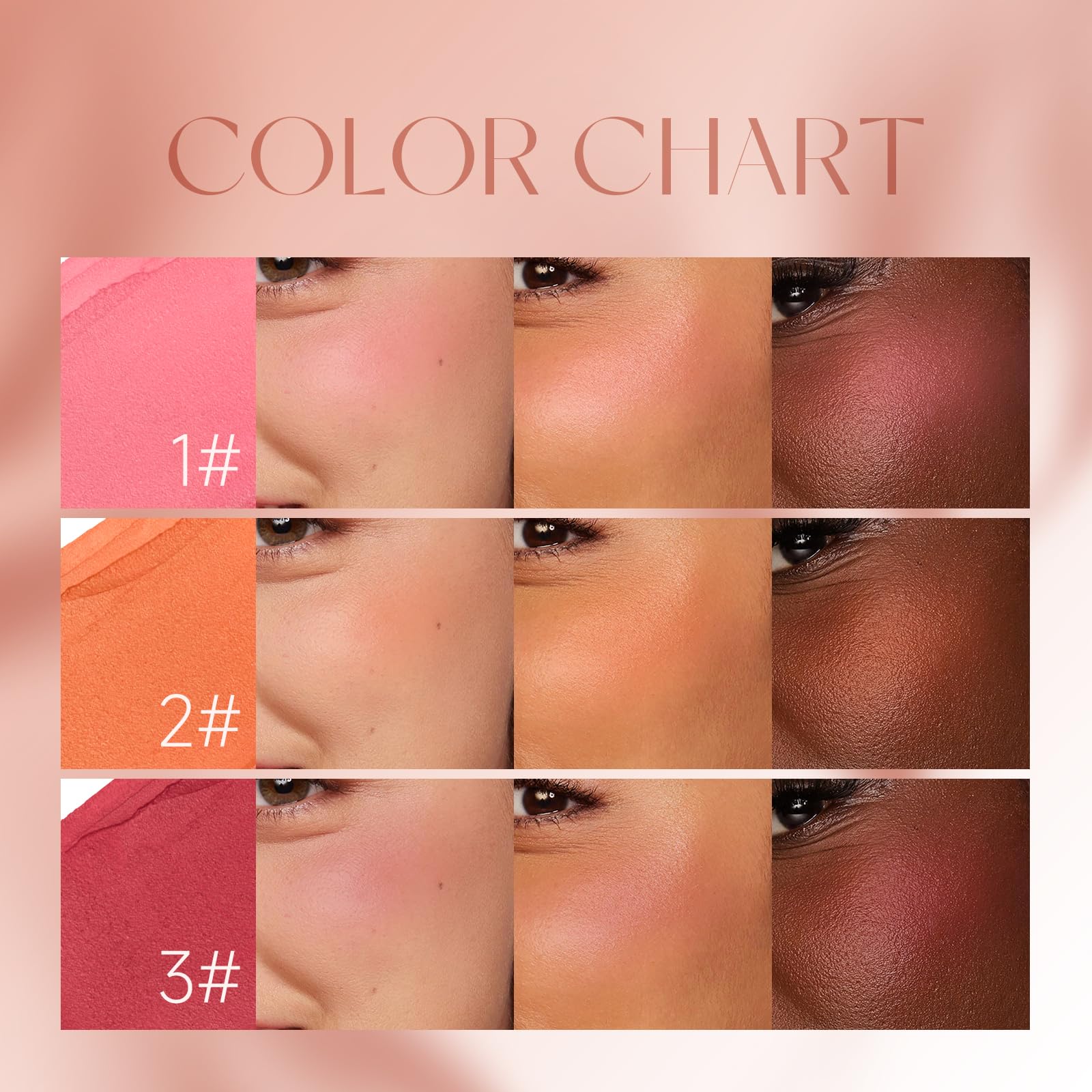 SWETIYOU Blush Stick for Cheeks and Lips, On-the-Go Glow Blush, Hydrating Solid Cheek Tint, Multi-use Blush Makeup Stick, Tinted Moisture Sticks, Beautiful Natural Shades (01#Fleur)