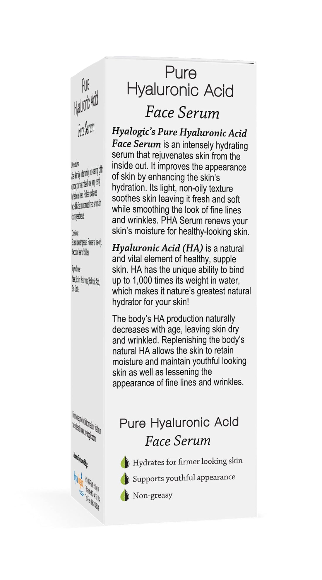 Hyalogic - Pure HA Face Serum - 0.47 oz.