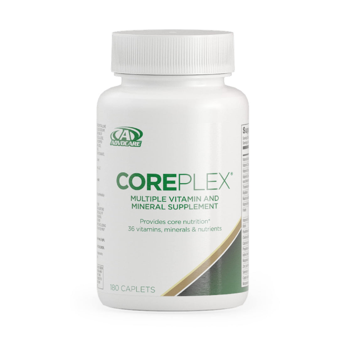 AdvoCare CorePlex - Daily Supplement with Vitamins & Minerals - Includes Vitamins A, C & E - Contains Magnesium, Zinc & Calcium - 180 Caplets