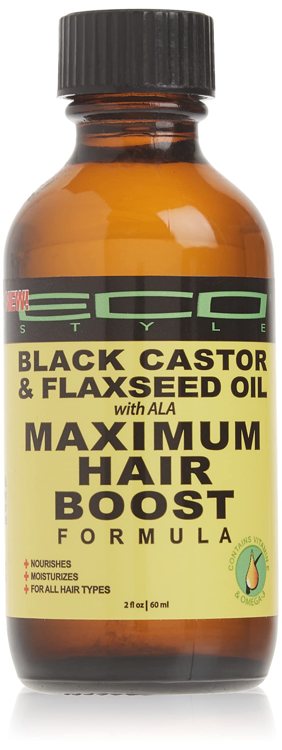 Nvey Eco Eco Maximum Hair Growth Oil [Black Castor & Flaxseed Oil] (2oz)