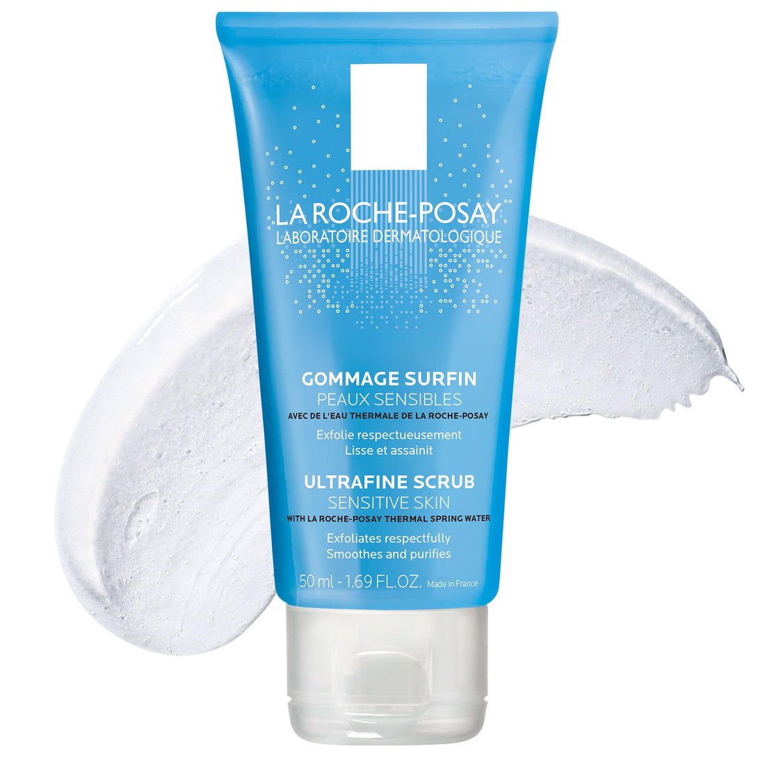 La Roche-Posay Ultra-Fine Scrub Exfoliating Facial Cleanser, Suitable for Sensitive Skin, 1.69 Fl. Oz.