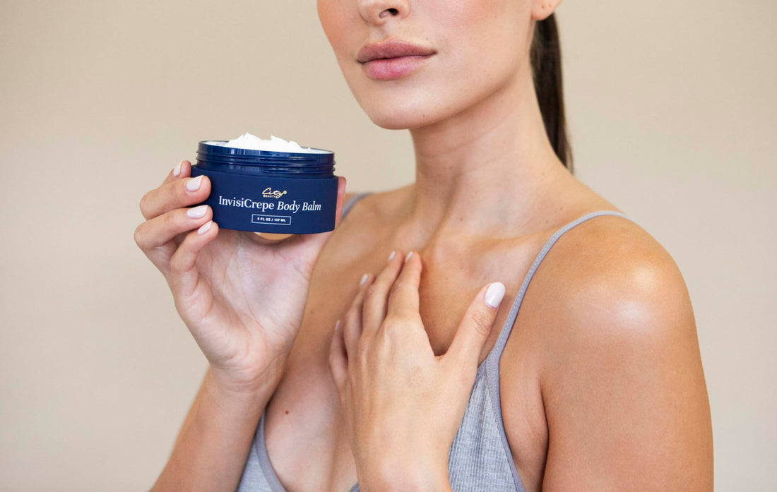 City Beauty InvisiCrepe Body Balm - Skin Firming & Tightening Lotion for a Smoother, Firmer Look | Anti-Aging Firming Body Lotion & Body Cream