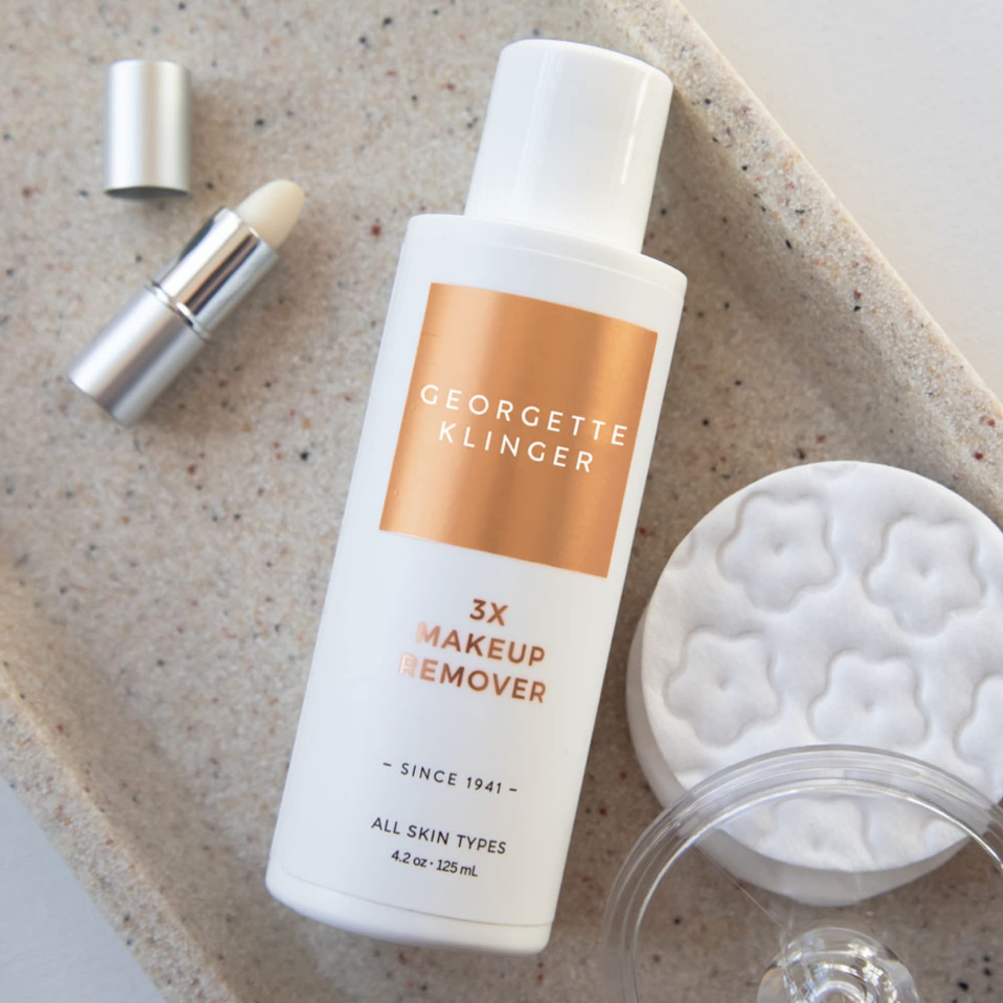 3X Makeup Remover By Georgette Klinger - Soften, Nourish & Hydrate Skin with Oil Based Remover