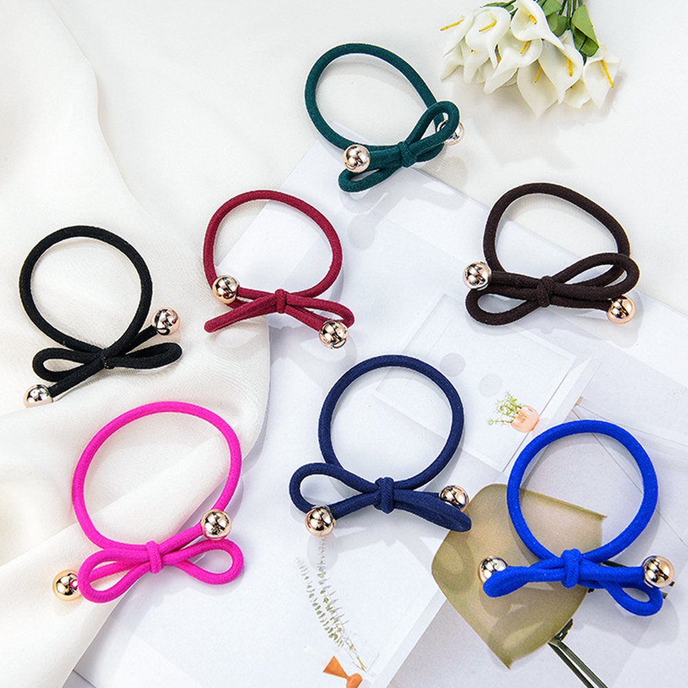 Casualfashion 20Pcs Elastic Hair Bow Ties Band Ponytail Holders Scrunchie Headband