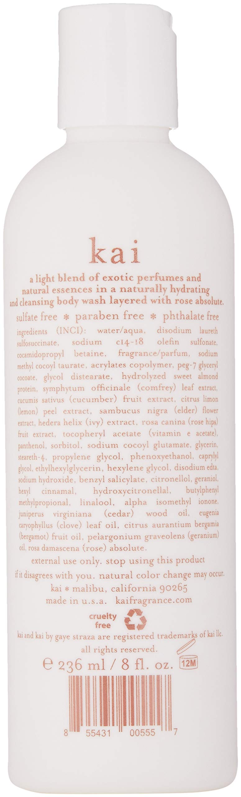 Kai Fragrance Rose Body Wash - 8 oz